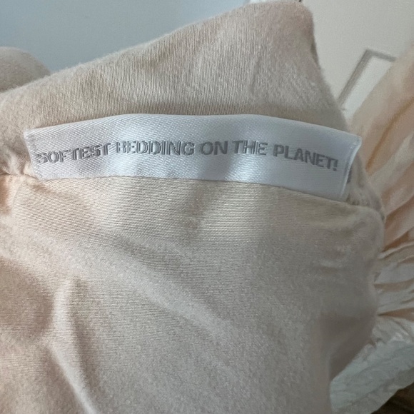 Cariloha Bamboo 3 piece Cream Split King 100% Viscose From Bamboo Sheet Set USED - Picture 6 of 8